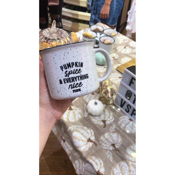 Pumpkin spice & Everything nice coffee mug setPink Victoria Secret - Picture 3 of 7